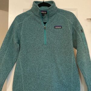 Patagonia Teal Better Sweater Quarter-Zip Fleece